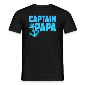 Lake Sailor Fisherman Boat Driver - Drôle de capitaine - T-shirt homme - noir - Devant - AI Model Male 178 light (178cm)