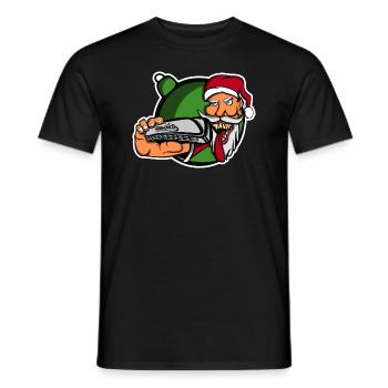 Papa Noel Rat Fink Harmonica Style - T-shirt homme - noir - Devant - AI Model Male 178 light (178cm)
