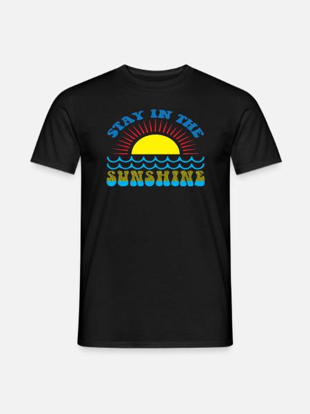 Restez au soleil - T-shirt homme - noir