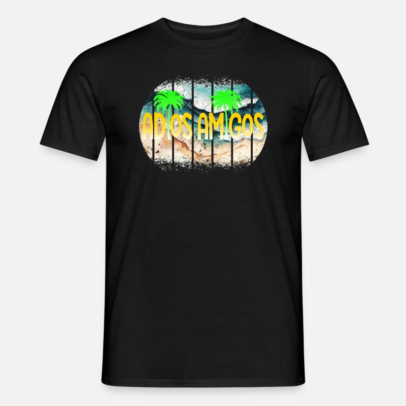 Adios Amigos - Männer T-Shirt - Schwarz