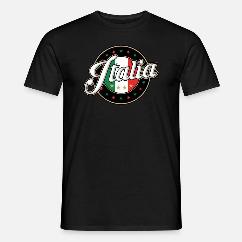 Italien - Männer T-Shirt - Schwarz