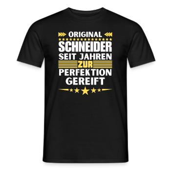 Tailors matured to perfection - Men's T-Shirt - black - Front - AI Model Male 178 light (178cm)