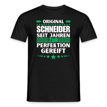 Tailors matured to perfection - Men's T-Shirt - black - Front - AI Model Male 178 light (178cm)
