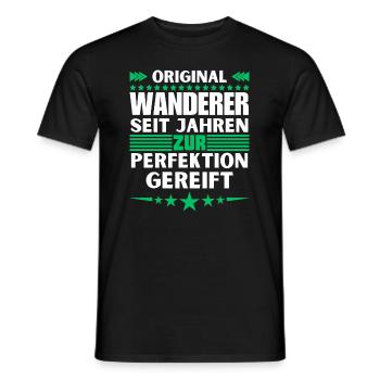 Wanderers matured to perfection - Men's T-Shirt - black - Front - AI Model Male 178 light (178cm)