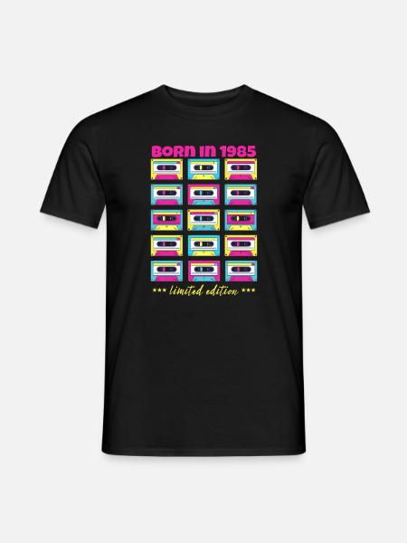 Best of 1985 Klassische Kassette Originalgeschenk - Männer T-Shirt - Schwarz