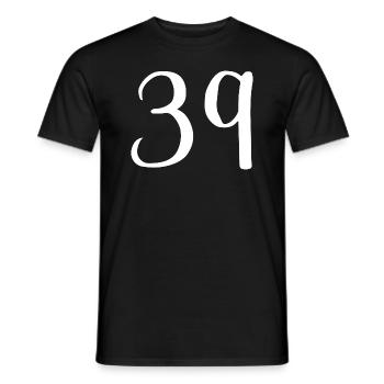 39 - T-shirt homme - noir - Devant - AI Model Male 178 light (178cm)