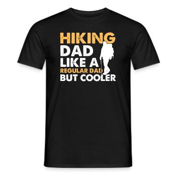 Hiking Dad Like A Regular Dad But Cooler - Men's T-Shirt - black - Front - AI Model Male 178 light (178cm)