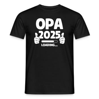Opa 2025 Loading - Männer T-Shirt - Schwarz - Vorne - AI Model Male 178 light (178cm)