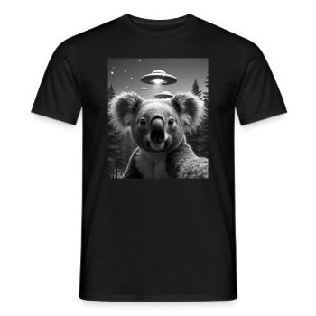 Ufo Lustiger Koala Bär - Männer T-Shirt - Schwarz - Vorne - AI Model Male 178 light (178cm)