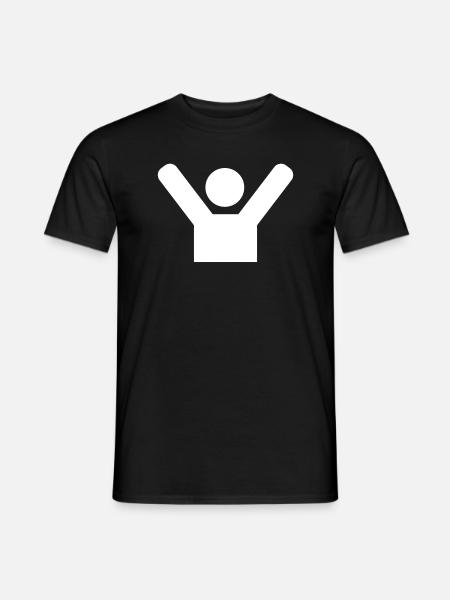 Hands Up Icon - Men's T-Shirt - black