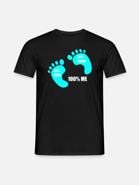 BABY T SHIRT, FOR PREGNANT, PROUDING PARENTS, - Men's T-Shirt - black