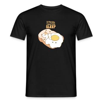 I Need More Sleep - Men's T-Shirt - black - Front - AI Model Male 178 light (178cm)