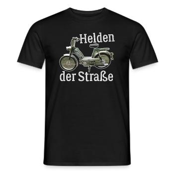 Hercules Prima 5 T-Shirt I 25 Kmh Moped - Männer T-Shirt - Schwarz - Vorne - AI Model Male 178 light (178cm)
