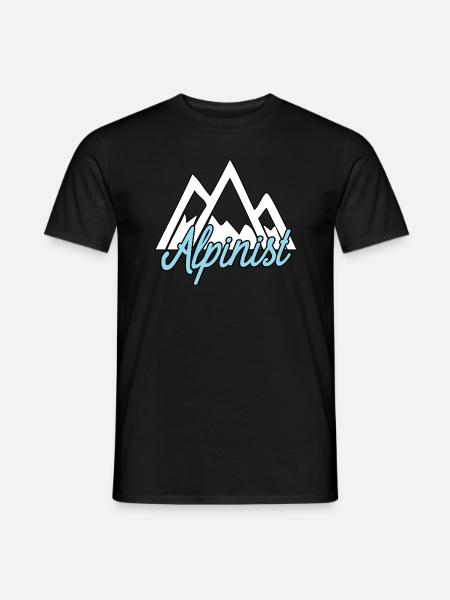 Alpinist - Männer T-Shirt - Schwarz