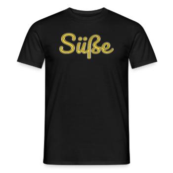 Süße - Männer T-Shirt - Schwarz - Vorne - AI Model Male 178 light (178cm)