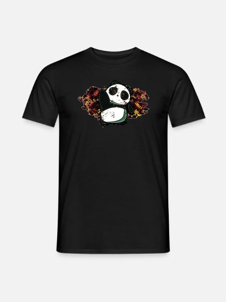 Panda - In Graffiti 3 - Men's T-Shirt - black