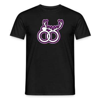 Alliance diamant-cornes - T-shirt homme - noir - Devant - AI Model Male 178 light (178cm)