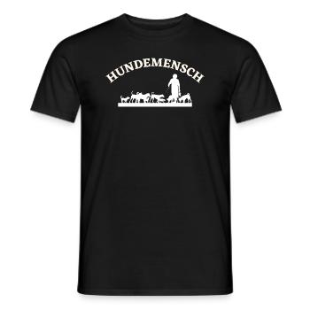 Hundemensch Hundefreund bester Freund treue Seele - Männer T-Shirt - Schwarz - Vorne - AI Model Male 178 light (178cm)