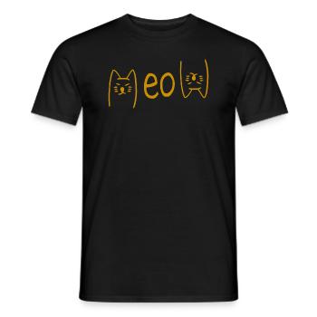 Meow meow meow - T-shirt homme - noir - Devant - AI Model Male 178 light (178cm)