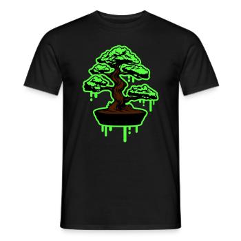Tree Bonsai Symbol - Men's T-Shirt - black - Front - AI Model Male 178 light (178cm)