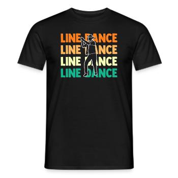 Danseur de danse en ligne - T-shirt homme - noir - Devant - AI Model Male 178 light (178cm)