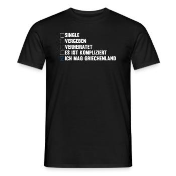 Griechen Grieche Griechenland - Männer T-Shirt - Schwarz - Vorne - AI Model Male 178 light (178cm)