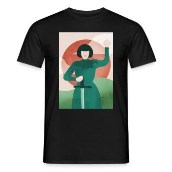 Jeanne der Kunst - Männer T-Shirt - Schwarz - Vorne - AI Model Male 178 light (178cm)