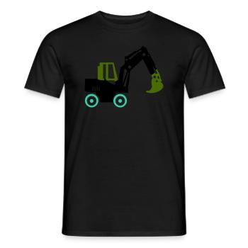 excavatrice - T-shirt homme - noir - Devant - AI Model Male 178 light (178cm)