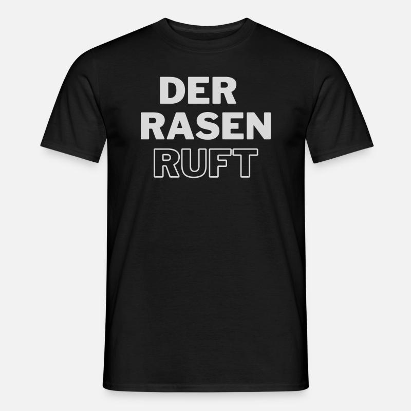 der rasen ruft - Männer T-Shirt - Schwarz