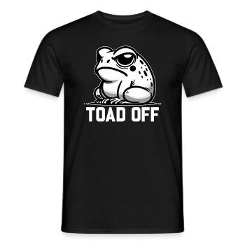 Vintage grenouille crapaud Meme grenouille ne me crapaud pas - T-shirt homme - noir - Devant - AI Model Male 178 light (178cm)