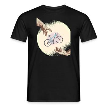 Creation of Fahrrad - Männer T-Shirt - Schwarz - Vorne - AI Model Male 178 light (178cm)