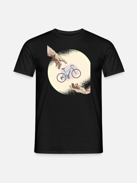 Creation of Bicycle - Men's T-Shirt - black