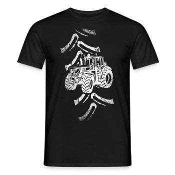 Tracteur Tracteur Bulldog agriculteur agriculteur - T-shirt homme - noir - Devant - AI Model Male 178 light (178cm)