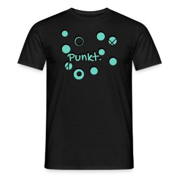 Punkt - Männer T-Shirt - Schwarz - Vorne - AI Model Male 178 light (178cm)