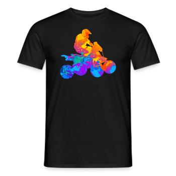 Quad Quad Driving Atv Offroad Gift - Men's T-Shirt - black - Front - AI Model Male 178 light (178cm)