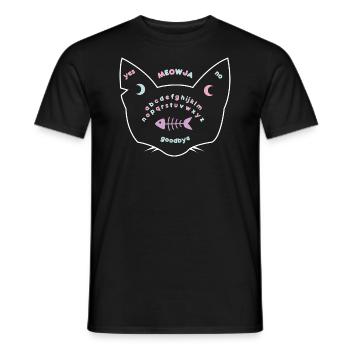 Katzen Hexenbrett - Cat Ouija Board - Männer T-Shirt - Schwarz - Vorne - AI Model Male 178 light (178cm)
