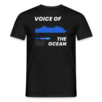 Voice of the Ocean - Männer T-Shirt - Schwarz - Vorne - AI Model Male 178 light (178cm)