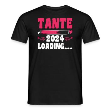 Werdende Tante 2024 - Männer T-Shirt - Schwarz - Vorne - AI Model Male 178 light (178cm)