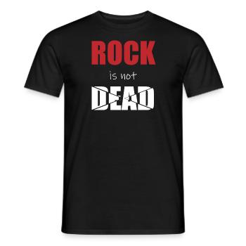 ROCK IS NOT DEAD - T-shirt homme - noir - Devant - AI Model Male 178 light (178cm)