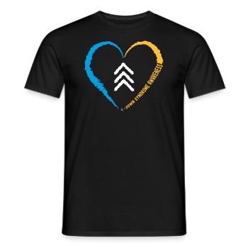 Down-Syndrom Bewusstsein Pfeile Trisomie 21 T21 Männer - Männer T-Shirt - Schwarz - Vorne - AI Model Male 178 light (178cm)