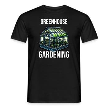 Greenhouse Gardening - Männer T-Shirt - Schwarz - Vorne - AI Model Male 178 light (178cm)