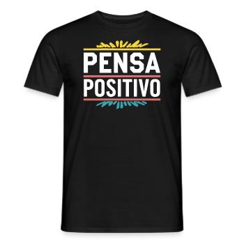 Pensa positivo - T-shirt homme - noir - Devant - AI Model Male 178 light (178cm)