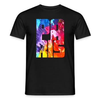 Paris - Men's T-Shirt - black - Front - AI Model Male 178 light (178cm)