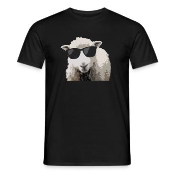 Mouton Style - T-shirt homme - noir - Devant - AI Model Male 178 light (178cm)