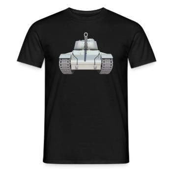 TANK KV1 - T-shirt homme - noir - Devant - AI Model Male 178 light (178cm)
