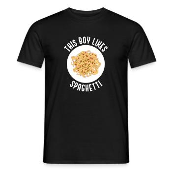 Spaghetti lustiges Zitat Nudeln und Pasta essen - Männer T-Shirt - Schwarz - Vorne - AI Model Male 178 light (178cm)
