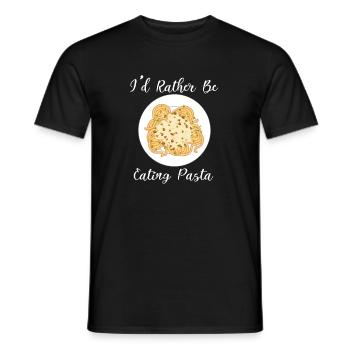 Pasta essen Ironisches Zitat Spaghetti-Liebhaber - Männer T-Shirt - Schwarz - Vorne - AI Model Male 178 light (178cm)