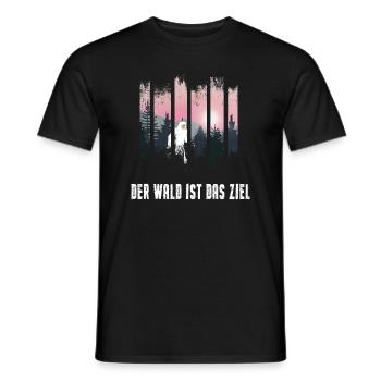 waldbaden naturerlebnis yeti im black forest - Männer T-Shirt - Schwarz - Vorne - AI Model Male 178 light (178cm)