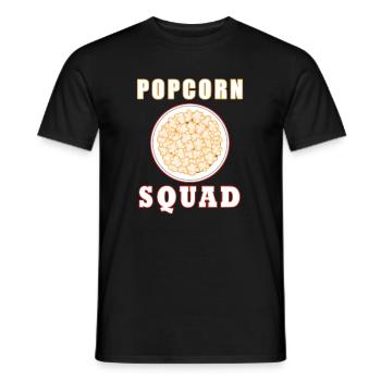 Popcorn Squad Filme ansehen Maisessen - Männer T-Shirt - Schwarz - Vorne - AI Model Male 178 light (178cm)