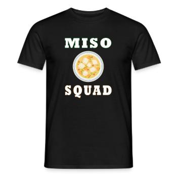 Miso Squad Japanese Food Team Ramen - Men's T-Shirt - black - Front - AI Model Male 178 light (178cm)